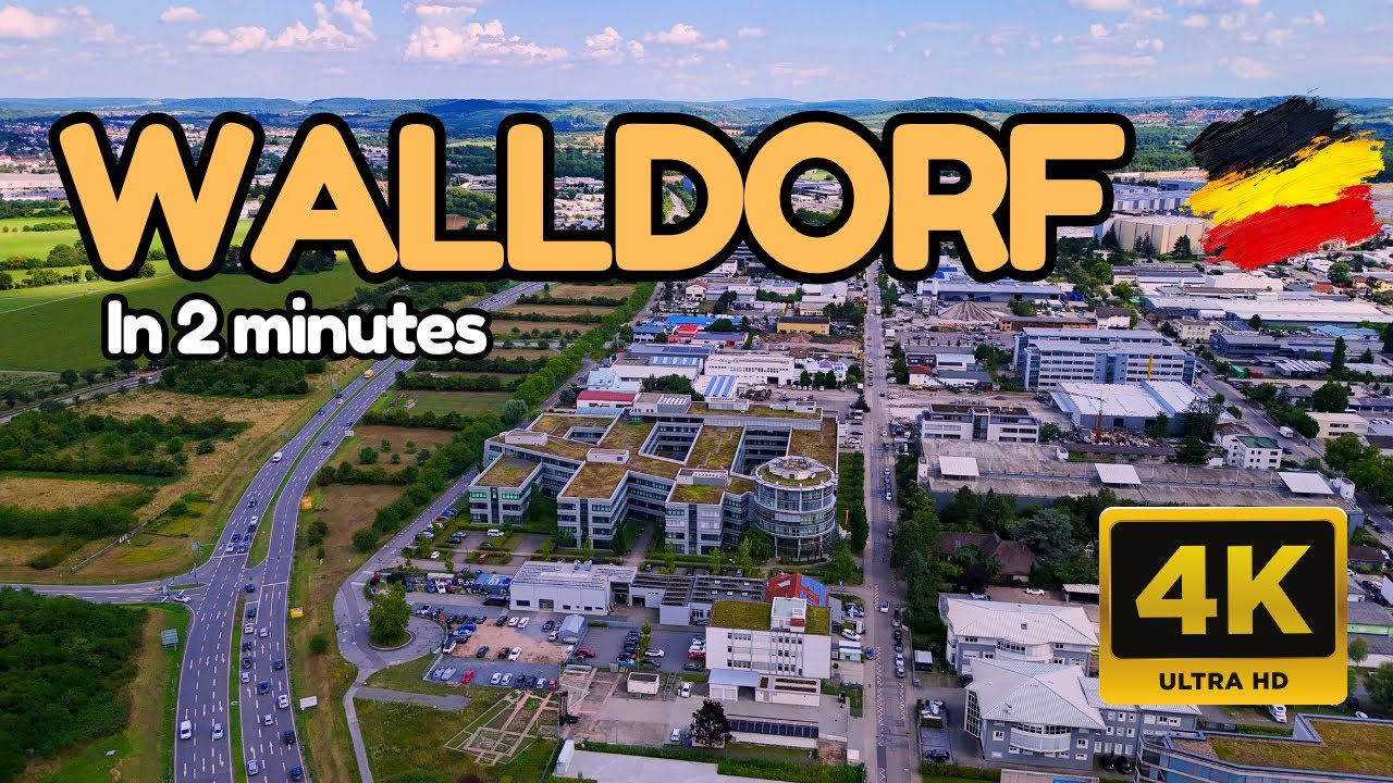 Walldorf, Germany in 2 Minutes 🇩🇪 | 4K Drone Tour Over SAP’s Hometown