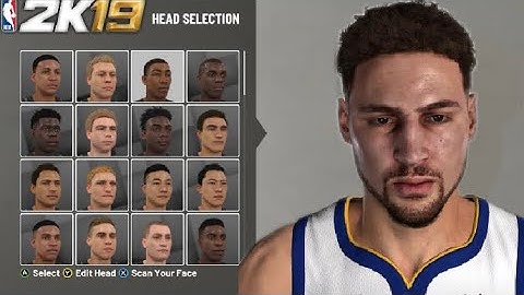 Klay Thompson face creation NBA 2k19