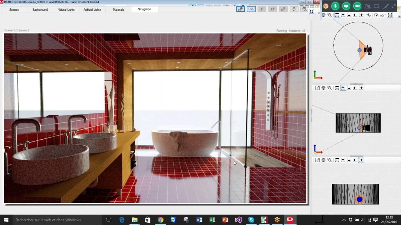 Dcad render 1 dimostrazione del motore di rendering youtube Nad nuova accademia del design