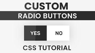 Animated Custom Radio Button CSS | Styling Radio Buttons with CSS |CSS  Tutorial - YouTube