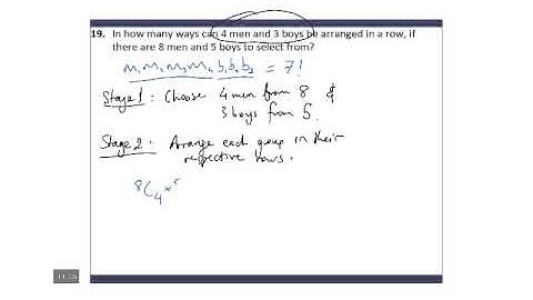 Permutations & Combinations 19: 4 Men and 3 Boys