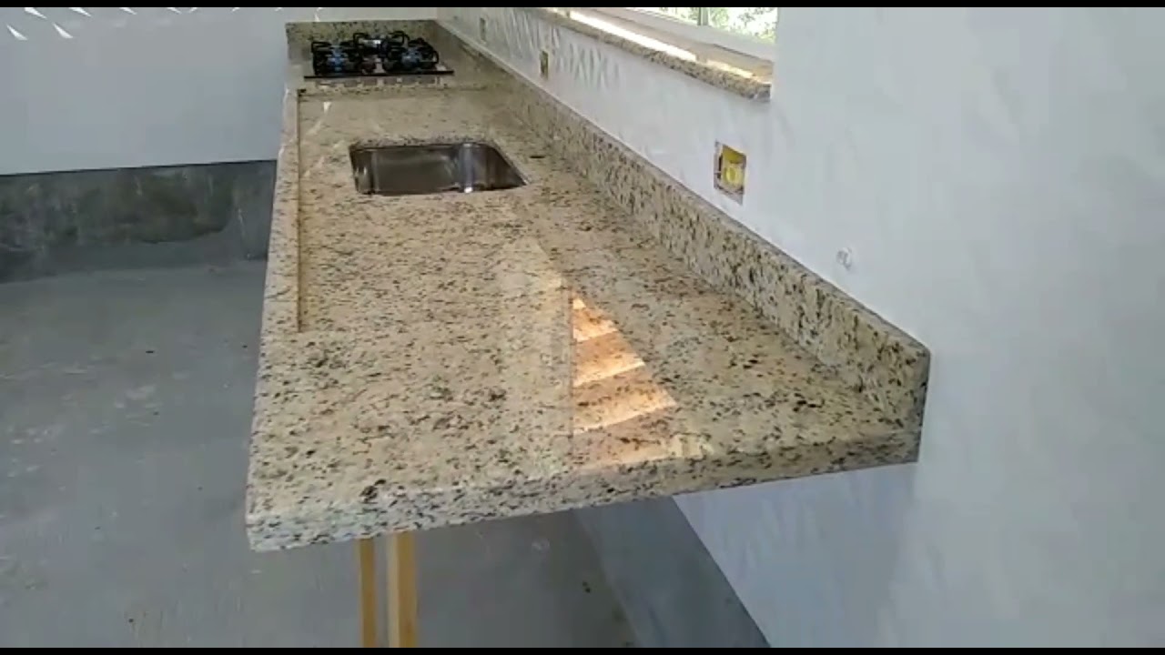 pia-em-granito-amarelo-icarai-youtube