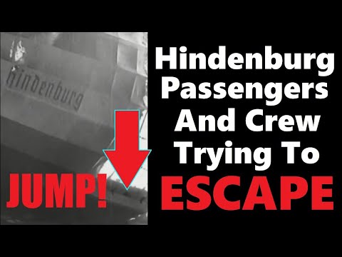 Hindenburg Disaster Passengers And Crew Trying To Escape