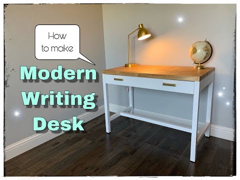 Diy Modern Writing Desk Youtube
