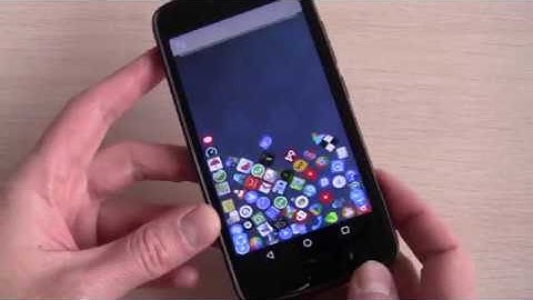 Android games. Make your icons fall by gravity