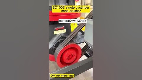 SC100S Single Cyclinder Cone Crusher, 90kw motor, 130tph capacity