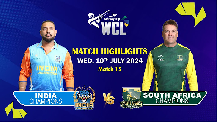 Ind Vs SA | World Championship Of Legends 2024 | Full Match Highlights | 10th July | WCL T20