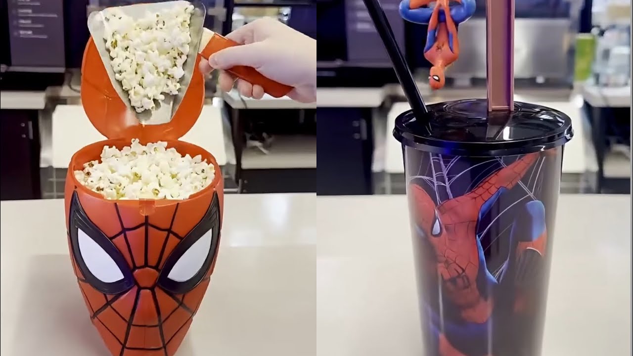 New Spider-Man Brand New Day Popcorn Buckets Drinks showcased