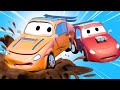 Tom de takelwagen&#39;s Wasstraat Nederlands 💧  Tyler de Tyke  💧 Autostad 💧 Cartoons voor kinderen