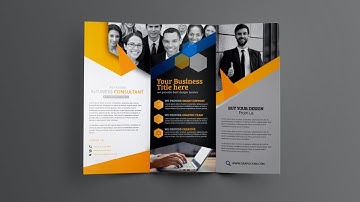 Business Tri Fold Brochure Design | Adobe Photoshop Cc