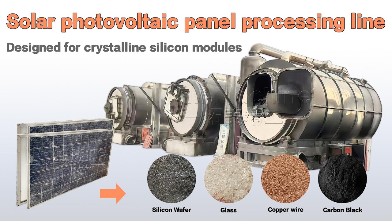 Solar photovoltaic panel processing line designed for crystalline silicon modules.