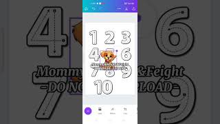 Athlete Statistics Voice over 101 #1 Making a Tracing numbers using the canva app