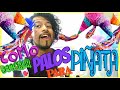 COMO DECORAR PALOS PARA PIÑATA !!EDREI POP