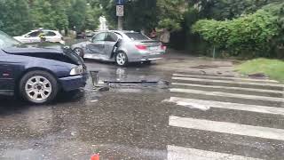 20 august 2022 timisoara accident rutier pe strada Enric Baader