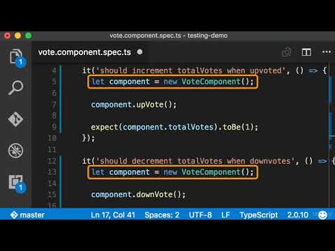 Testing Angular 4 (previously Angular 2) Apps with Jasmine : Setup and Tear Down