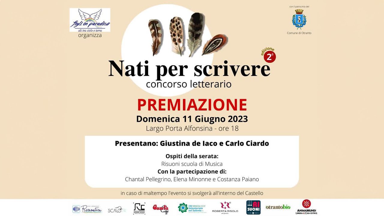 Concorso letterario "Nati per scrivere" - premiazione | InOnda WebTv
