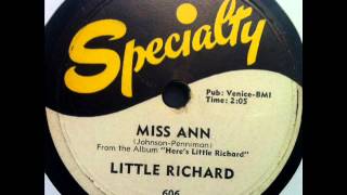 Video thumbnail of "Little Richard - Miss Ann, 1957 Specialty 78 record."