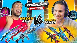 First Time Ever 😱 NayanAsin Vs TondeGamer Global Top 1 Collection 😱 6-6 All 😡 - Garena Free Fire