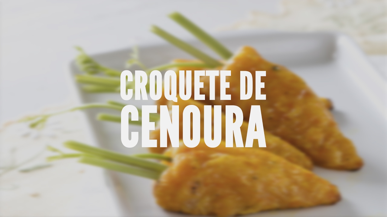 Croquete de cenoura | Receitas Saudáveis - Lucilia Diniz