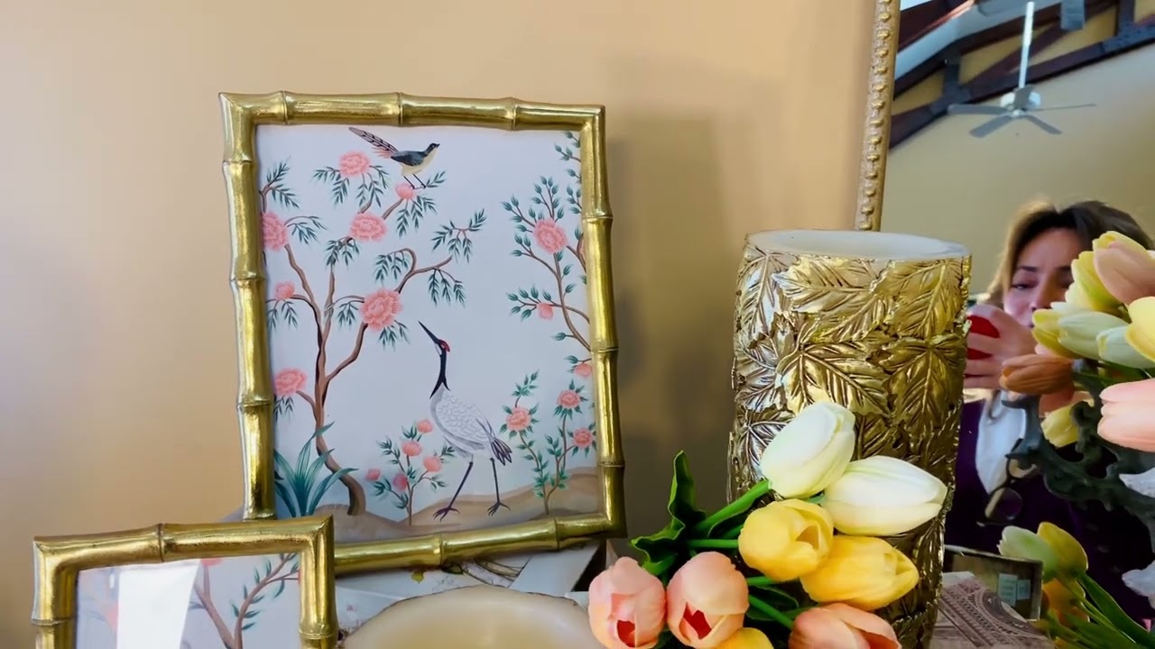 Gold Faux Bamboo 8”X 10” Photo Frame