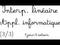 Interpolation Linéaire 3 3 Application Pratique