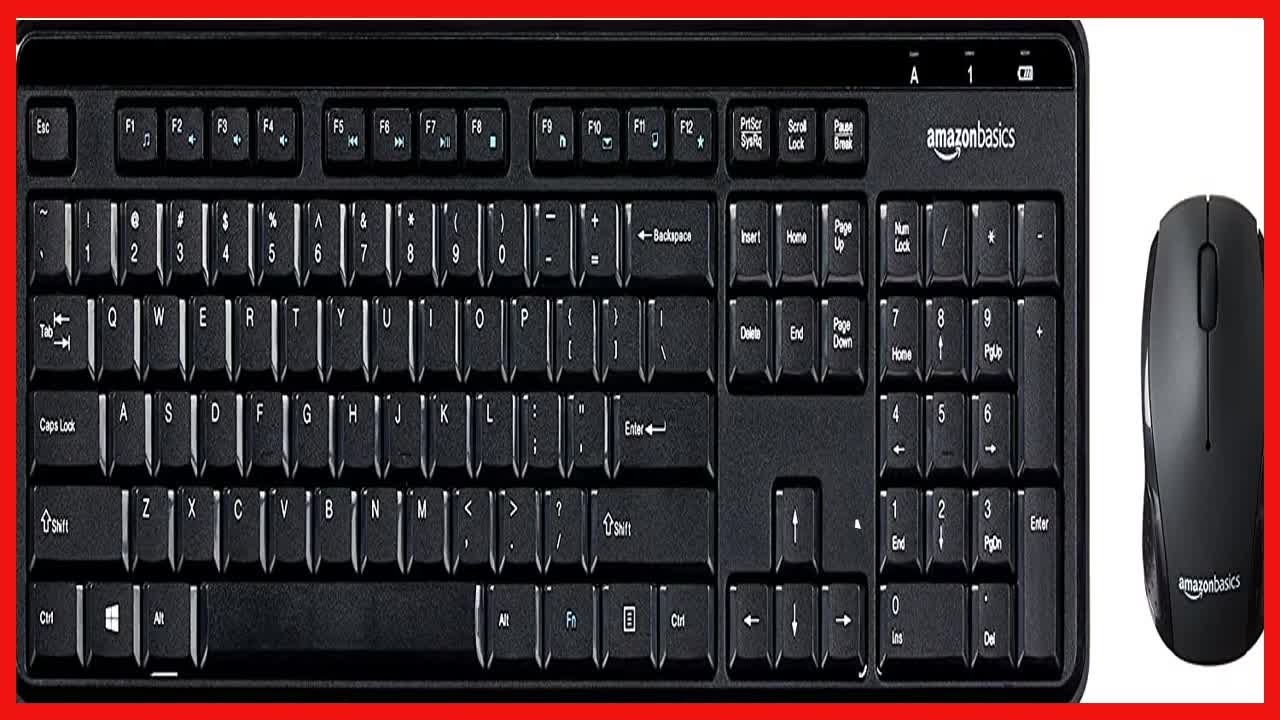 Great product -  Amazon Basics Wireless Computer Keyboard and Mouse Combo - Quiet and Compact - US L