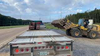 Loading the limits of space. Crane mats!