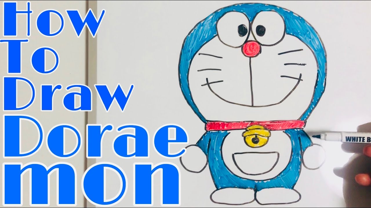 For Beginner How To Draw Doraemon For Beginners ドラえもんの簡単書き方 Youtube