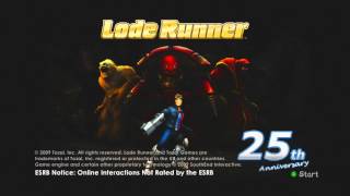 Lode Runner 2009 Title Screen (Xbox 360)