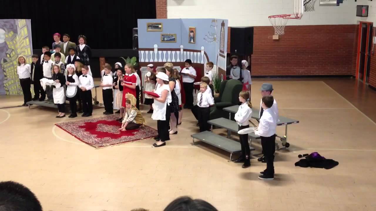 Damien as Drake the Butler in Annie. YouTube