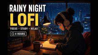 Rainy Night Study Session ☕ | Deep Focus LoFi Beats for Studying, Working & Relaxing