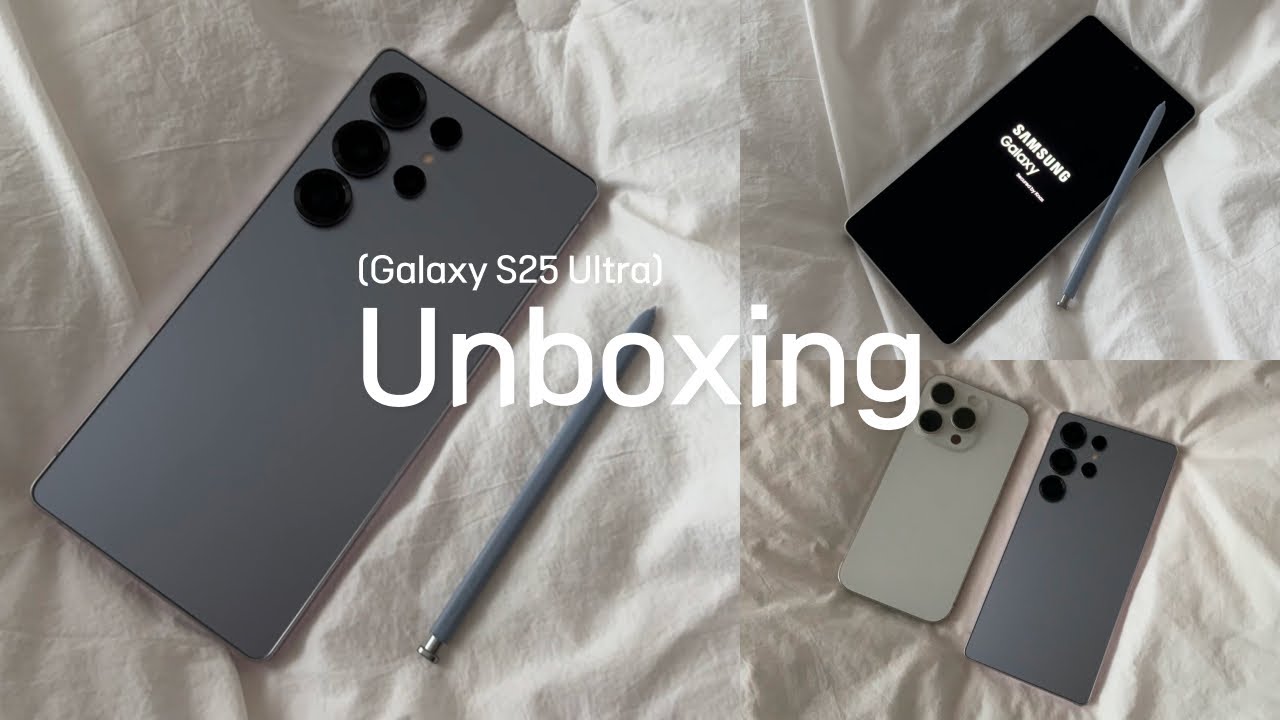 갤럭시 S25 울트라 언박싱🎁 │ 티타늄 실버 블루 │ 학생 복지 스토어 구매🏫 │ 색상 비교 │ 아이폰과 크기 비교