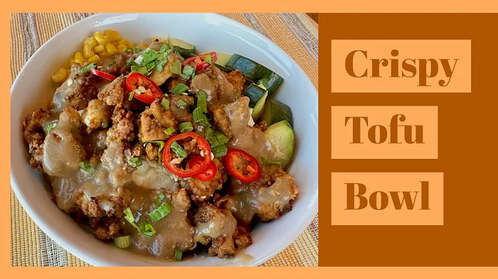 Crispy Tofu Bowl with Mashed Potatoes and Gravy |w...