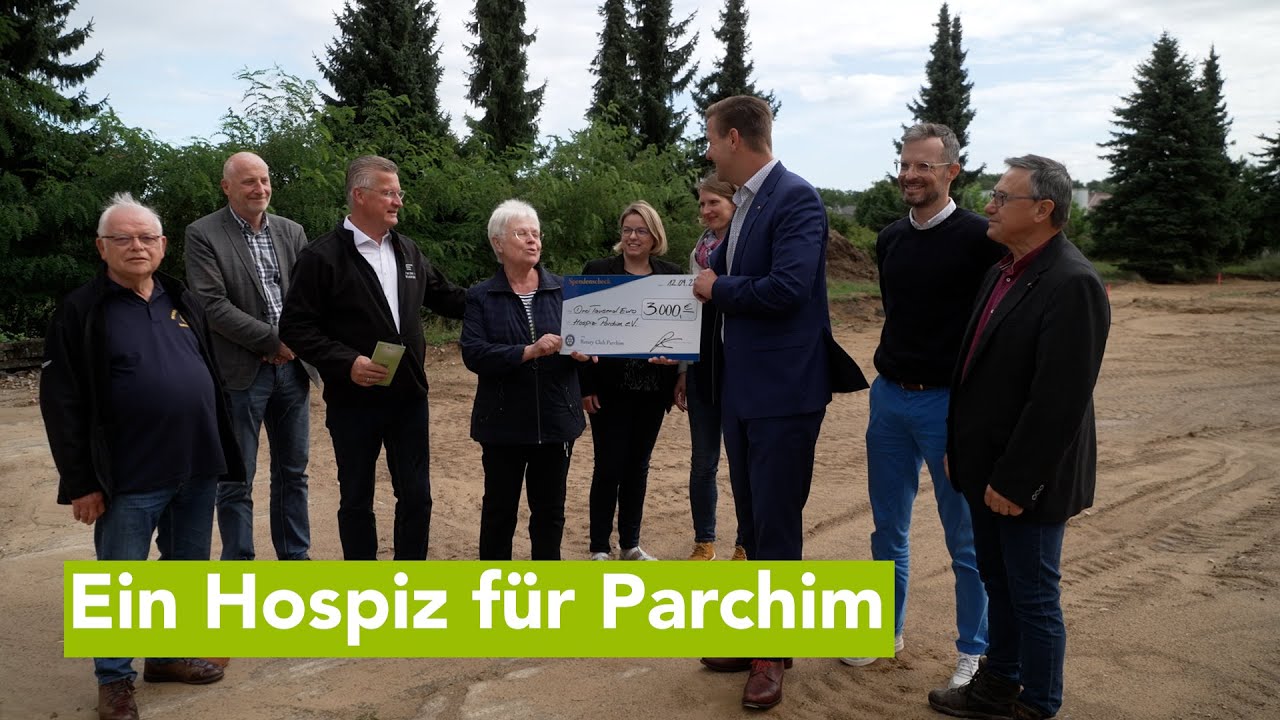 Spendenscheck für neues Hospiz in Parchim