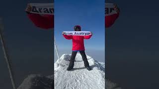 The Armenian Flag And Aram Asatryan's Name Rose To The Top Of Mount Ararat Thanks To Artsrun!