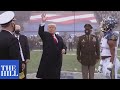 WATCH: President Trump participates in the coin toss at the Army-Navy football game