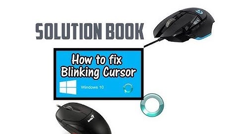 How to fix the delay/blinking/ Cursor lagging/freezingn  in Windows 10