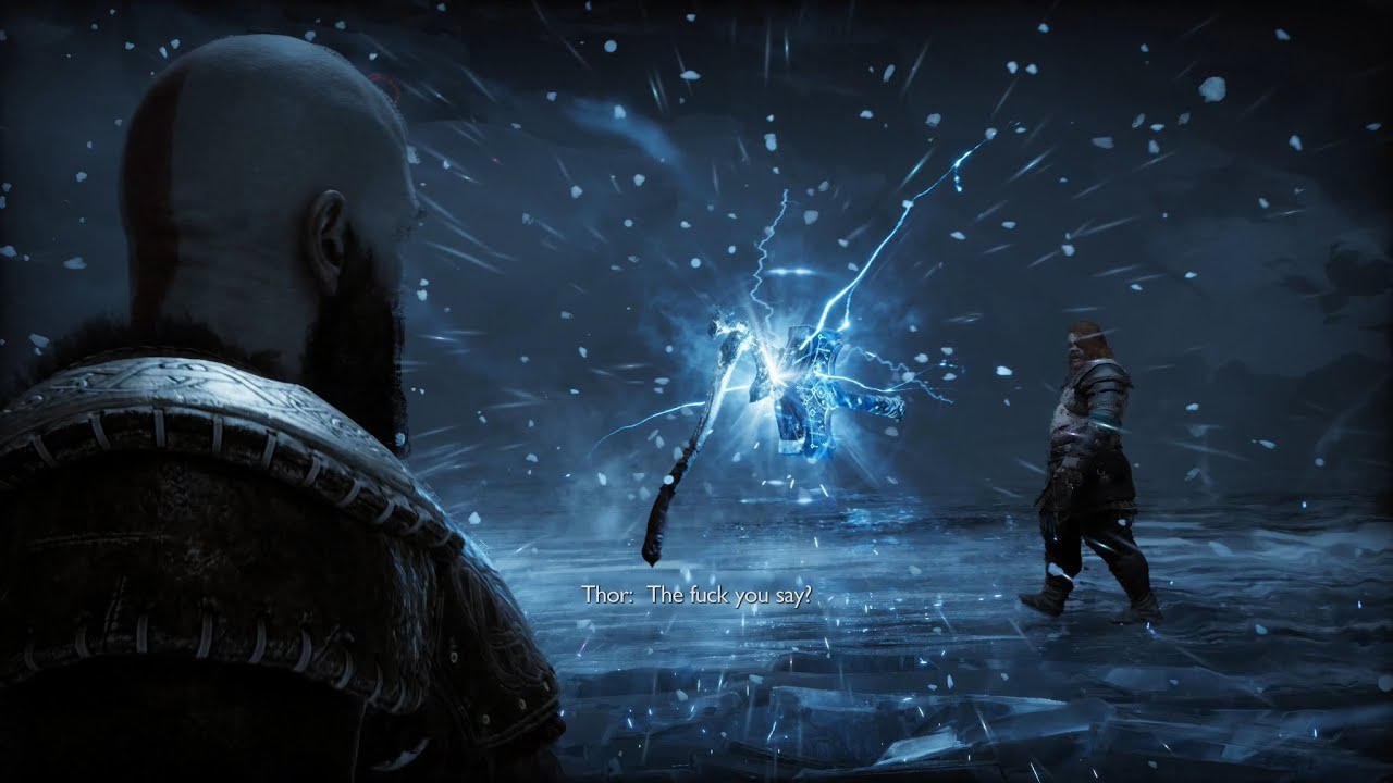 Kratos Vs Thor Kratos Vs Thor Fight GIF - Kratos Vs Thor Kratos Vs