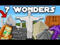 I built the 7 wonders of the world in minecraft hardcore