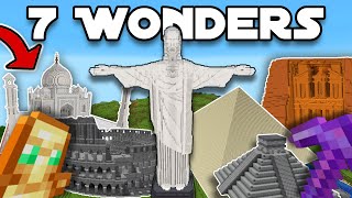 I Built the 7 Wonders of the World in Minecraft Hardcore