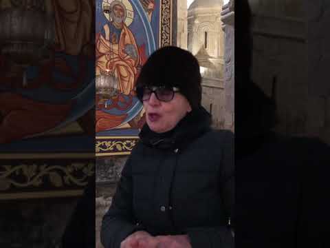 Прекрасный гид Цицино в Грузии . Экскурсия по храму Светицховели в Мцхета