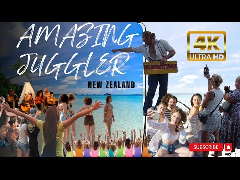 Amazing juggler at mission bay Beach Auckland - full video