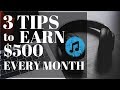 3 Tips To Earn $500/month with Stock Music