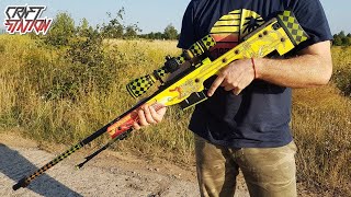 AWP DRAGON LORE FROM CS GO HOW TO MAKE FROM WOOD