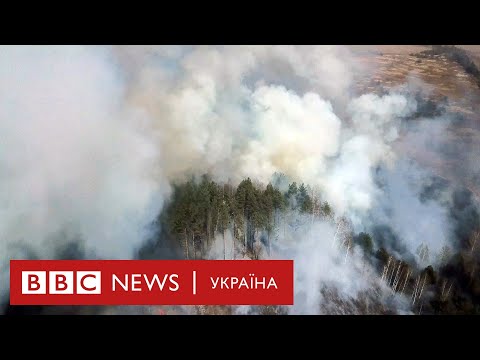 Чорнобиль і пожежі: як горять ліси біля Чорнобильської зони