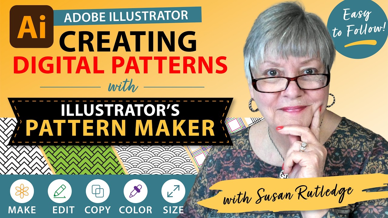 Creating Digital Patterns with Illustrator's Pattern Maker - YouTube