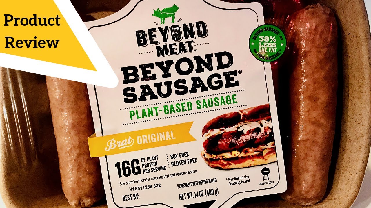 Beyond Meat Meatless Brat Sausage Review YouTube