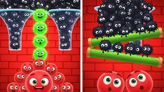 😂 We Played 3×3 Challenge Games HIDE BALL 🆚 LUCKY BALLS 🆚 DRAW TO SMASH 2048 Gameplay part 47 screenshot 5