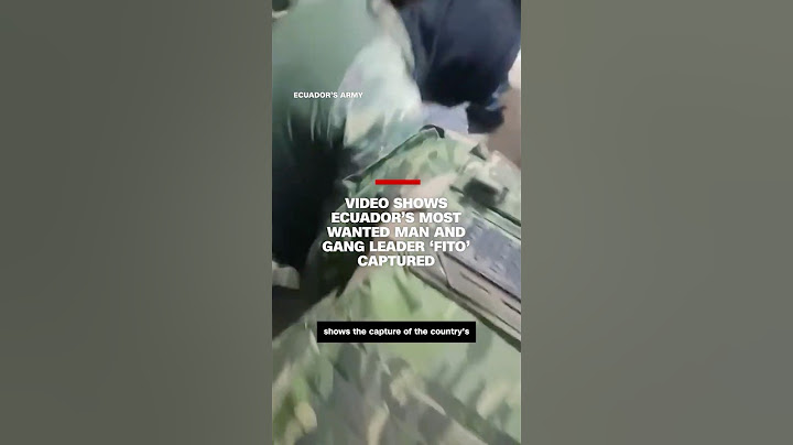 Video shows Ecuador’s most wanted man and gang leader ‘Fito’ captured