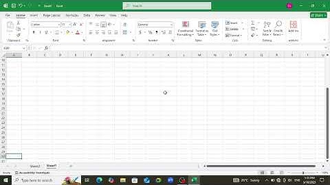 Learn Excel for blind part 2 moving on the spreadsheet.